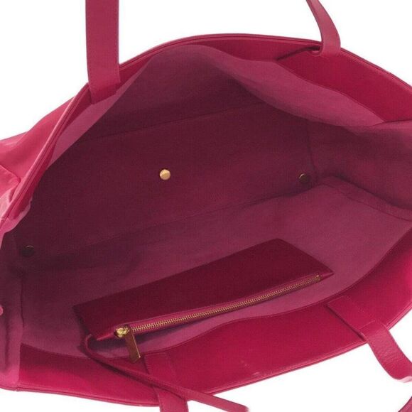 SAINT LAURENT PARIS Vorise 314252 Pink Leather Tote Bag - Picture 6 of 14